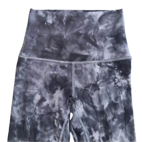 Lululemon Align High Rise Crop 17" Diamond Dye Pitch Grey Graphite Grey Sz 0 - Picture 5 of 10